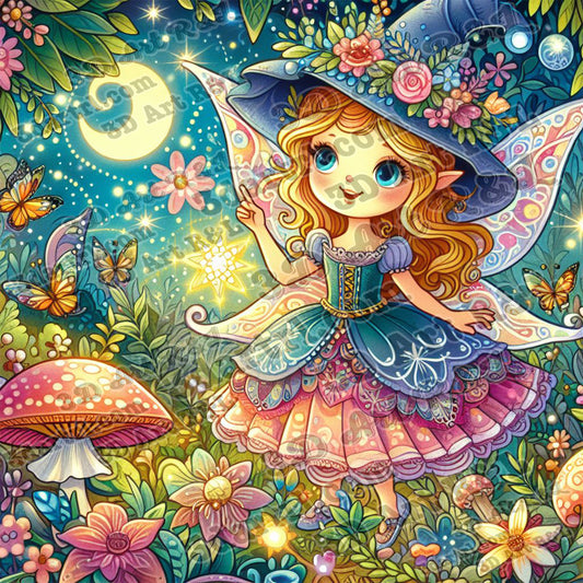 Colorul fairy, 70 X 70 cm