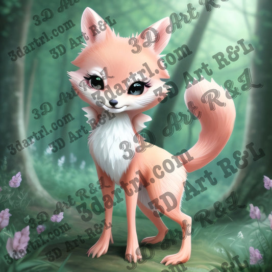Silver fox : l'évolution 60 X 60 cm